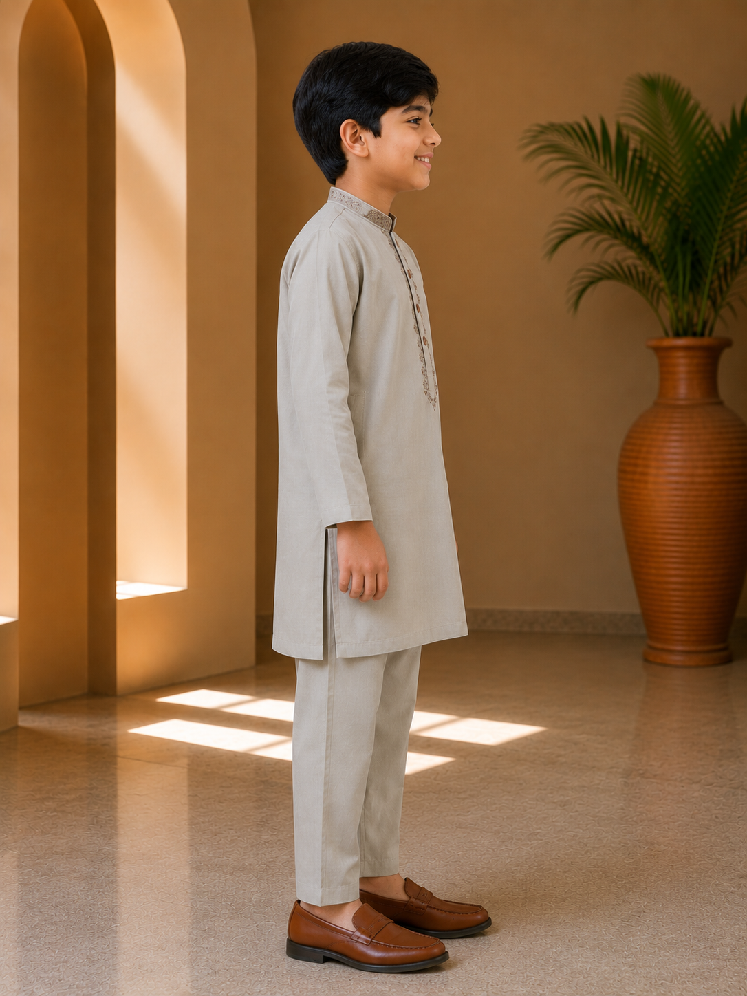 Premium Kids Embroidered Kurta Pajama Set