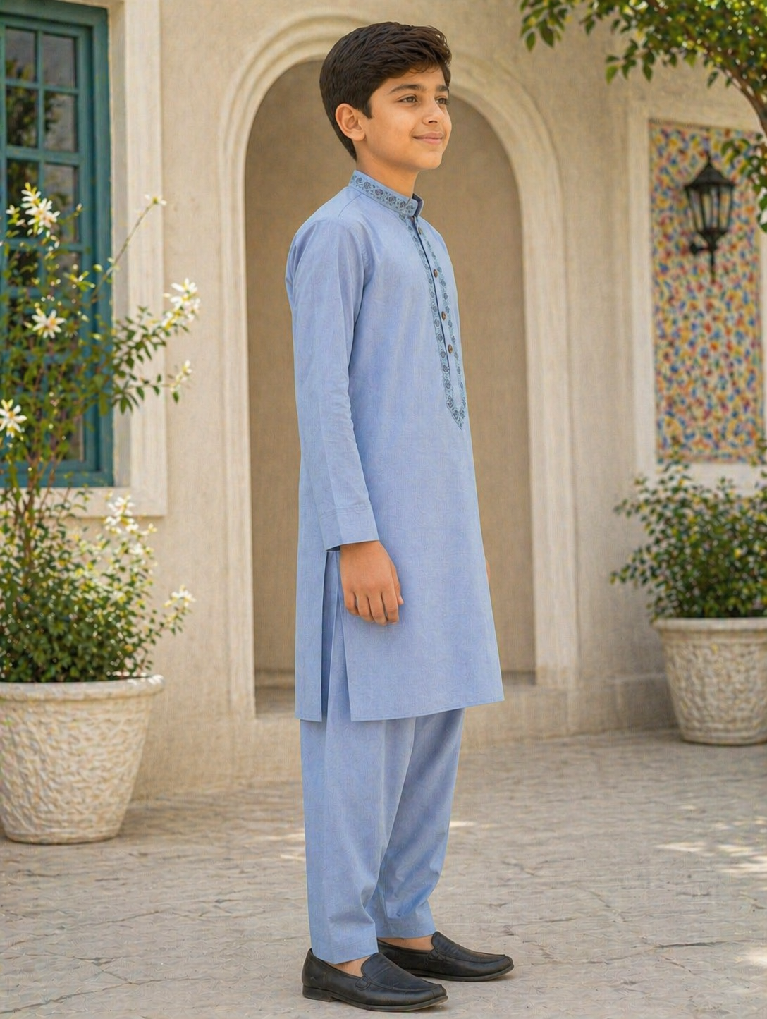 Sky Elegance Boys Kurta Shalwar Set