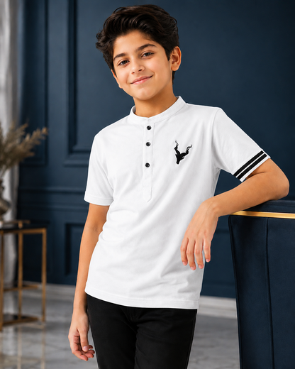 Boys Premium Quality Collar T-Shirt ✨