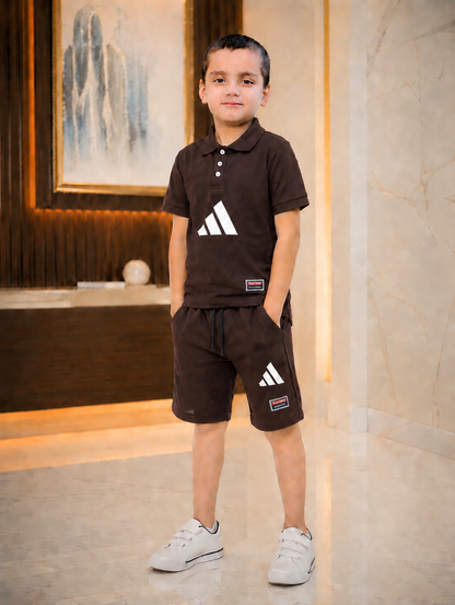 Kids Premium 2-Piece Casual Polo & Shorts Suit ✨