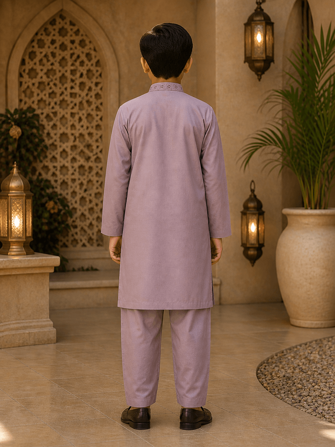Premium Lavender Kurta Trouser Set fir Boys