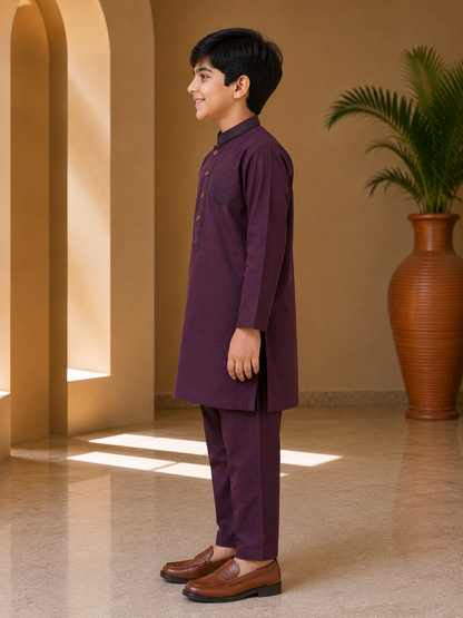 Premium Kids Embroidered Kurta Pajama Set