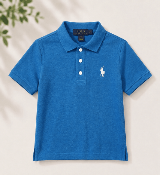 Kids Premium Classic Polo T-shirt - Blue