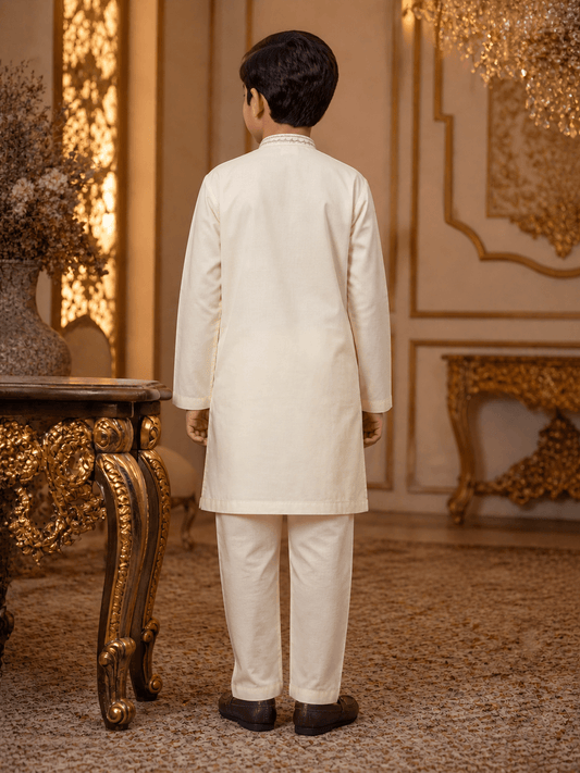 Classic Embroidered Kurta Trouser Set