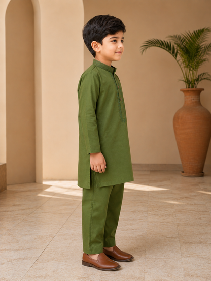 Premium Kids Embroidered Kurta Pajama Set