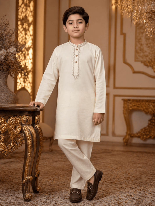 Classic Embroidered Kurta Trouser Set