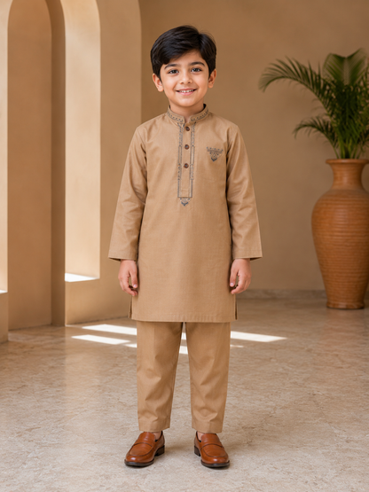 Premium Kids Embroidered Kurta Pajama Set