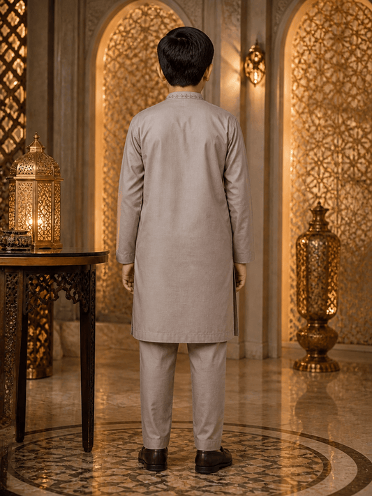 Premium Coriander Kurta Trouser Set For boys