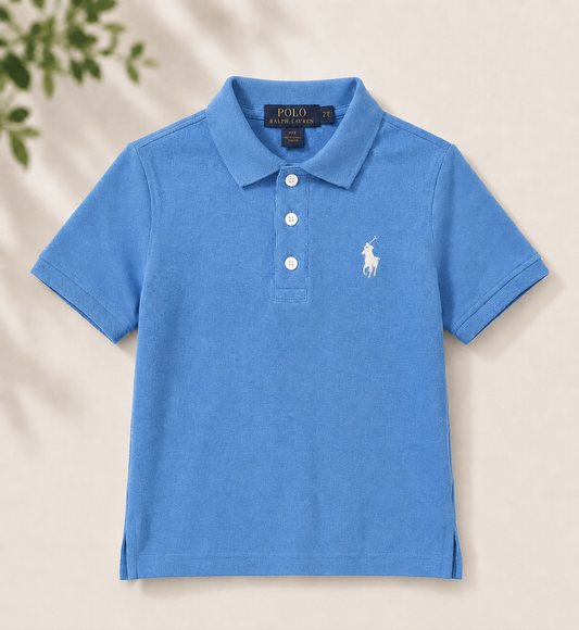 Kids Premium Classic Polo T-Shirt –  Blue