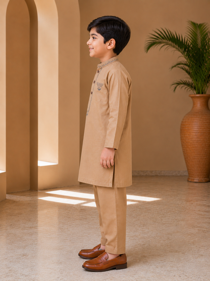 Premium Kids Embroidered Kurta Pajama Set